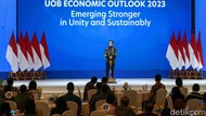 Momen Jokowi Buka UOB Economic Outlook 2023