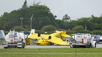 Selain menghancurkan infrastruktur di wilayah itu, badai Ian juga menyapu Bandara Perry dan mengakibatkan pesawat-pesawat yang tengah terparkir terbalik.  