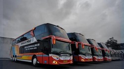 PO Rosalia Indah Rilis 4 Bus Double Decker, Pakai Warna Baru