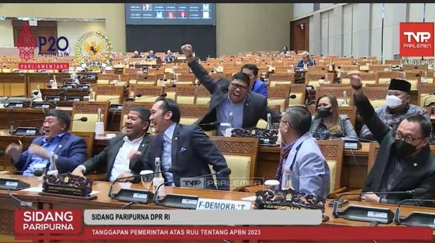 Rapat Paripurna DPR RI Ke-7 Masa Persidangan I Tahun Sidang 2022-2023. (Tangkapan Layar Youtube DPR RI)
