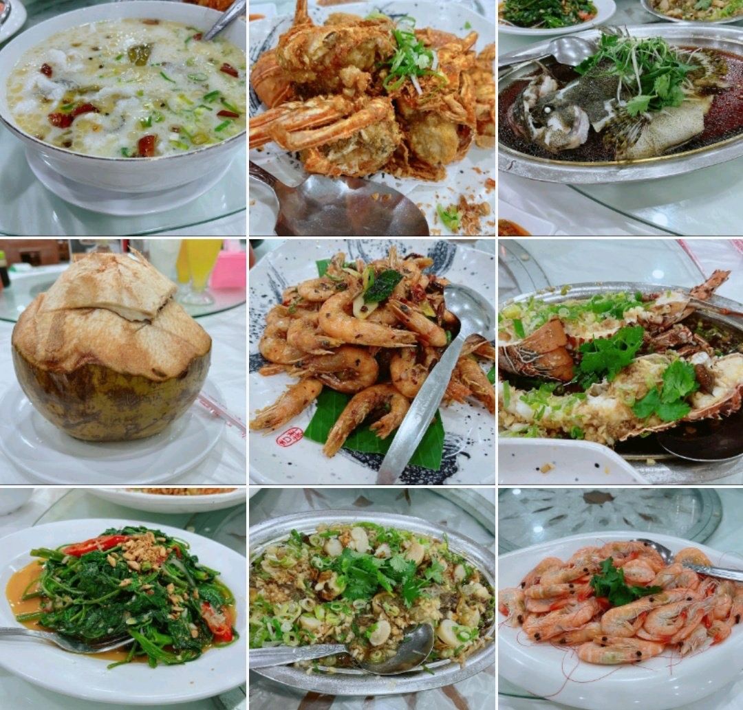 Chenle NCT makan seafood di Sunter