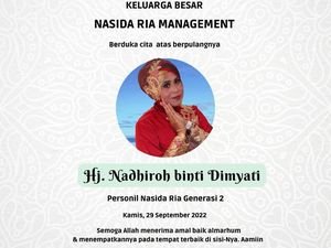 Nadhiroh Personel Nasida Ria Meninggal, Ini Sosoknya yang Legendaris