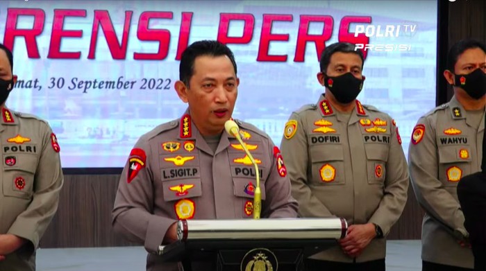 Kapolri Jenderal Listyo Sigit Prabowo (YouTube Polri TV Radio)