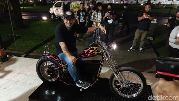 Chopper electric bike yang diberi nama Candradimuka jadi lucky draw di ajang Kustomfest 2022