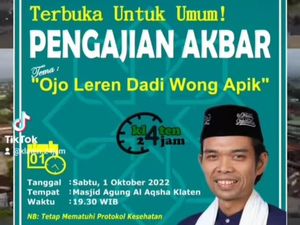 Besok UAS Dijadwalkan Isi Pengajian di Masjid Agung Al Aqsha Klaten