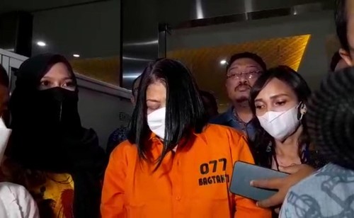 Putri Candrawathi saat ditahan Polri (Azhar-detikcom)