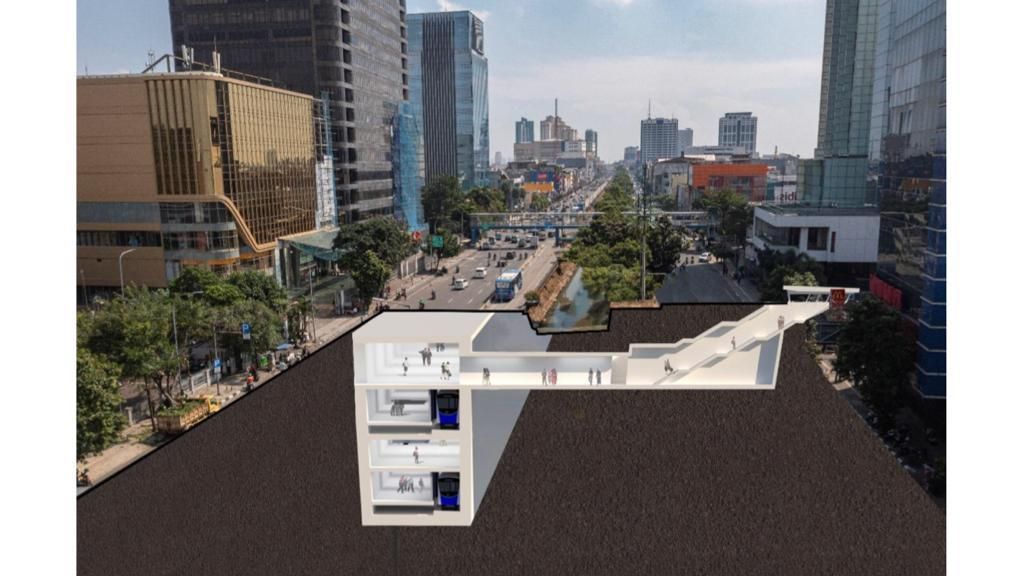 Dibangun 4 Lantai ke Bawah Tanah! Gini Bentukan Stasiun MRT Harmoni-Mangga Besar