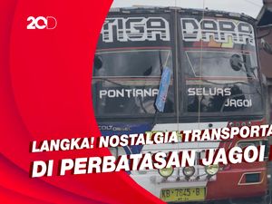Langka, Inilah Mode Transportasi di Perbatasan Jagoi Babang Indonesia- Malaysia