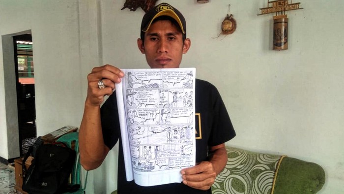 Warga Sukabumi membuat komik menceritakan sejarah desanya.
