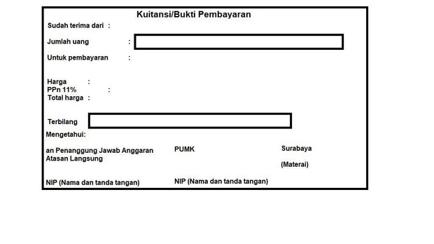 Cara Penulisan Kwitansi Yang Benar 5358