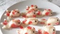 Menggemaskan! Masakan ini juga termasuk dumpling. Tetapi diubah bentuknya jadi ikan mas koki. Foto: Instagram @nao2748