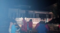 Getaran gempa bumi M 6 sempat membuat masyarakat kaget dan keluar dari rumah (dok BPBD Tapanuli Utara)