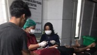 Korban mengalami luka di kepala dan mendapatkan perawatan intensif (dok BPBD Tapanuli Utara)