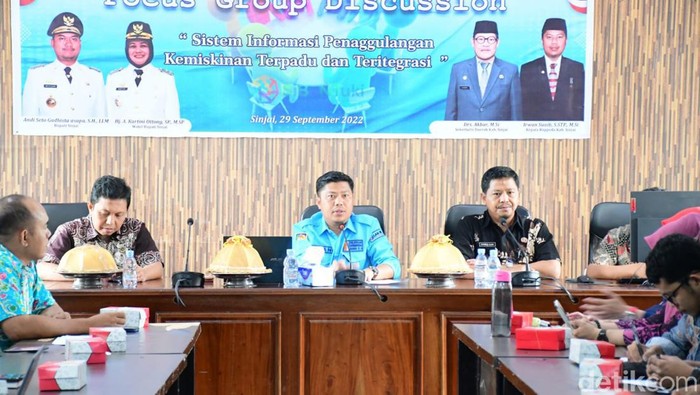 Bappeda Sinjai melakukan pertemuan dengan perwakilan OPD yang mempunyai tupoksi dalam pengentasan kemiskinan