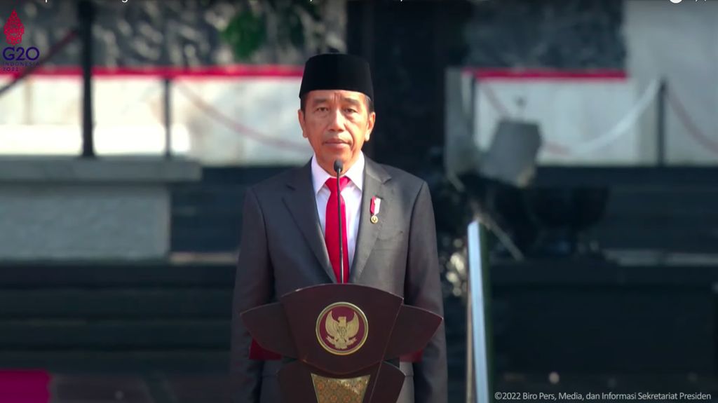 Momen Jokowi Pimpin Upacara Peringatan Hari Kesaktian Pancasila