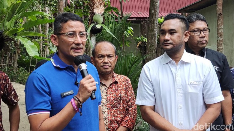 Sandiaga Uno di Sleman, Sabtu (1/10/2022). Sandiaga Uno di Sleman, Sabtu (1/10/2022).