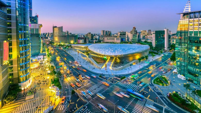 View dari udara Seoul