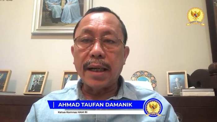 Ahmad Taufan Damanik (Tangkapan layar video)