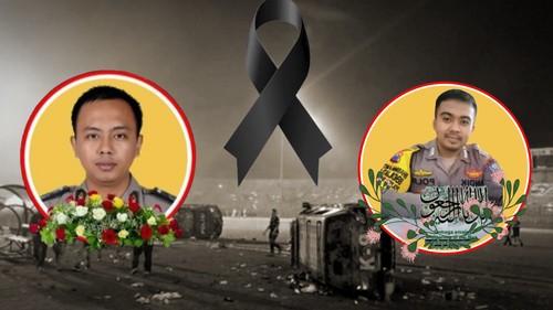 anggota polres tulungagung meninggal saat pengamanan laga arema fc dan persebaya