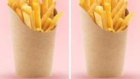 Kentang goreng McD di Inggris dan Jepang berbeda dari segi porsi. Di Inggris beratnya hanya 99 gram, sedangkan di Jepang sampai 135 gram. Foto: Bright Side