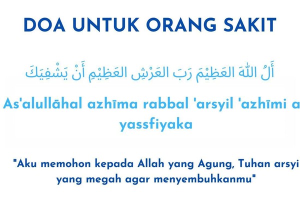 Doa & Inspirasi Mohon Kesembuhan dari Berbagai Penyakit