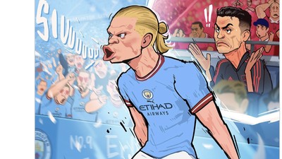 Erling Haaland Menggila, Meme MU Babak Belur Oleh Man City