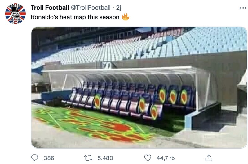 Meme Manchester United babak belur dihajar Manchester City dalam lanjutan Liga Inggris.