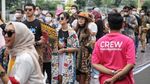 Parade Batik Meriahkan Car Free Day di Bundaran HI
