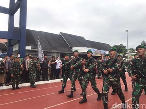 Saat Pasukan Loreng Napak Tilas dari Sukabumi hingga Cimahi