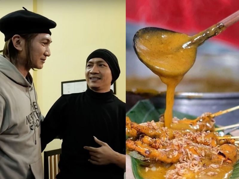 Anji ketemu penjual sate padang miripnya