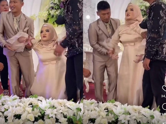 Beredar viral video pengantin wanita yang mengalami kesurupan saat berada di atas pelaminan. Beredar viral video pengantin wanita yang mengalami kesurupan saat berada di atas pelaminan.