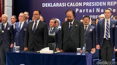 Ragam Ekspresi Anies Usai Diumumkan Jadi Capres NasDem