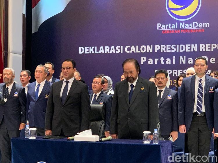 Ragam Ekspresi Anies Usai Diumumkan Jadi Capres NasDem