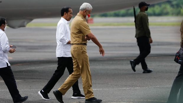 Ganjar Pranowo bertemu Jokowi