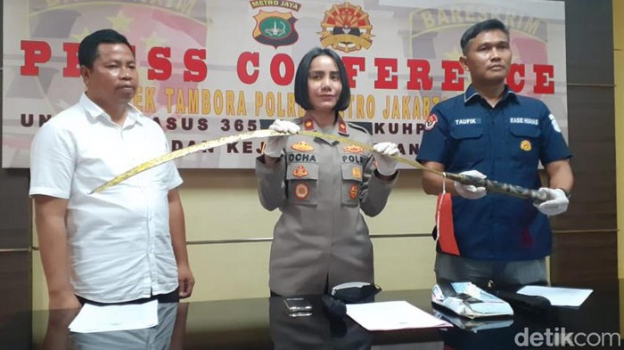 Konferensi pers pembacokan di Tambora (Paradisa Nunni Megasari/detikcom)