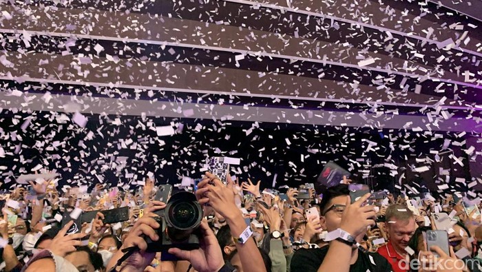 Konser The Script di Kota Bandung, Minggu (2/10/2022) malam.