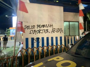 Ini Pesan Pelempar Molotov ke Pos Polisi Makassar Terkait Tragedi Kanjuruhan