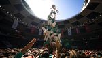 Ribuan Orang di Spanyol Berkumpul Buat Menara Manusia Paling Tinggi