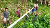 Karya bakti ini merupakan bentuk kepedulian sekaligus membantu mengatasi kesulitan air bersih bagi warga Desa Kairatu.