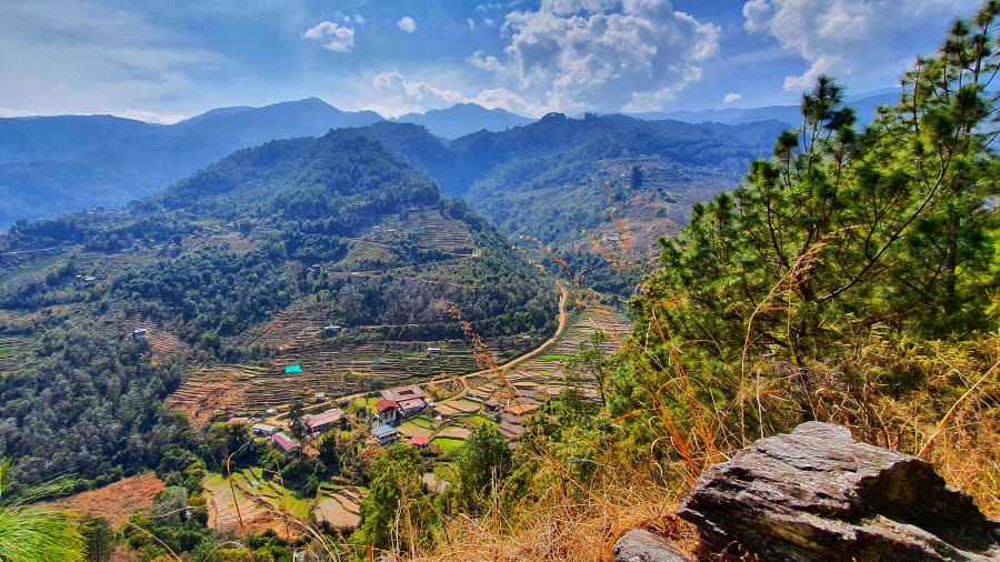 Pemandangan di Trans Bhutan Trail