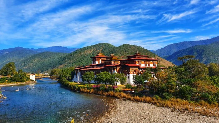 Pemandangan di Trans Bhutan Trail