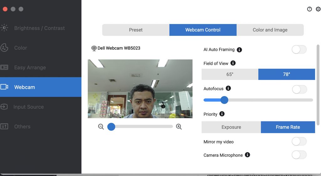 Webcam Dell WB5023