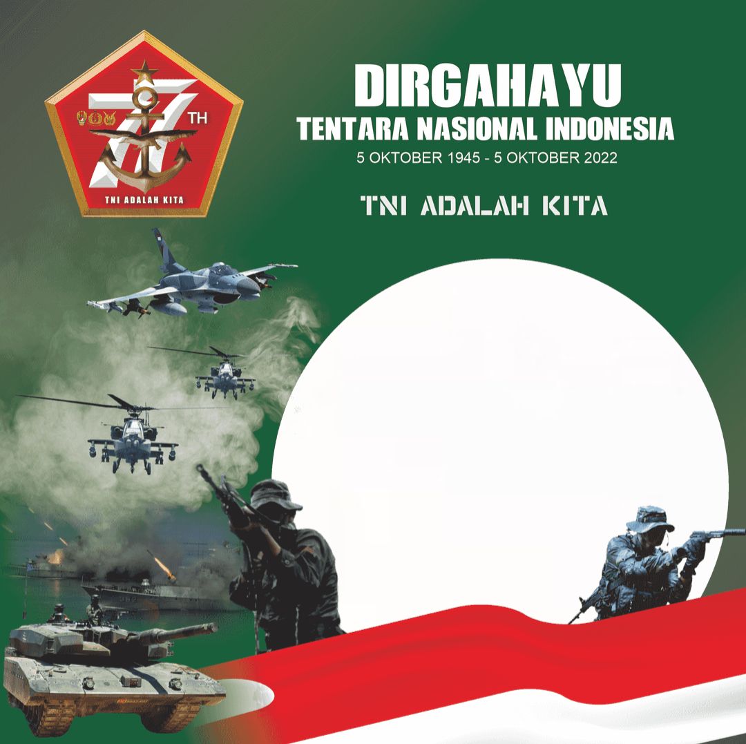 25 Twibbon HUT TNI 2022: Link Download dan Cara Pasang