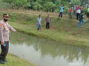 Seorang Bocah SD Tewas Tenggelam di Sungai Gandong Bojonegoro