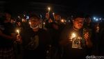 Momen Haru Ribuan Suporter Jogja Doakan Korban Tragedi Kanjuruhan