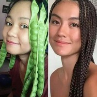 Niatnya pengin model rambut seperti Agnez Mo tapi karena nggak cukup modal untuk ke salon jadi pakai bahan-bahan dapur yang ada di rumah, contohnya seperti yang satu ini. Selain buat bergaya bisa juga dimakan loh.. Foto: instagram.com/statuslucu_official