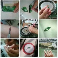 Bak cincin mahal bertahtakan batu permata, tapi siapa sangka hanya terbuat dari pecahan botol kaca. Cincin low budget yang satu ini unik banget yaa.. Foto: me.me