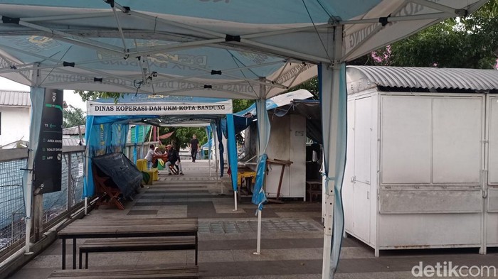 Kondisi Teras Cihampelas Bandung pascapandemi.