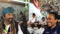 Ini adalah momen Niluh Djelantik saat masih bergabung dengan partai NasDem. Ia dan Surya Paloh menikmati hidangan dalam rangka hari ulang tahun Surya Paloh. Foto: Instagram @niluhdjelantik