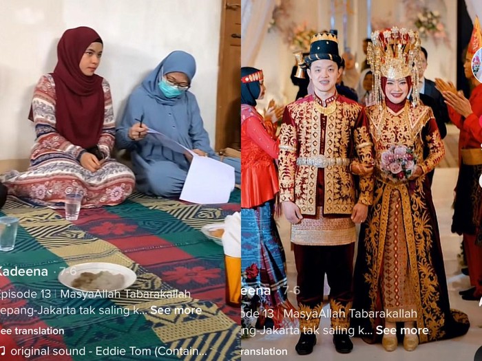 pasangan viral Dina Agustina dan Adam Kevin.